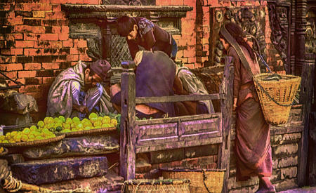The Lemon Merchant. Kathmandu, Nepal.